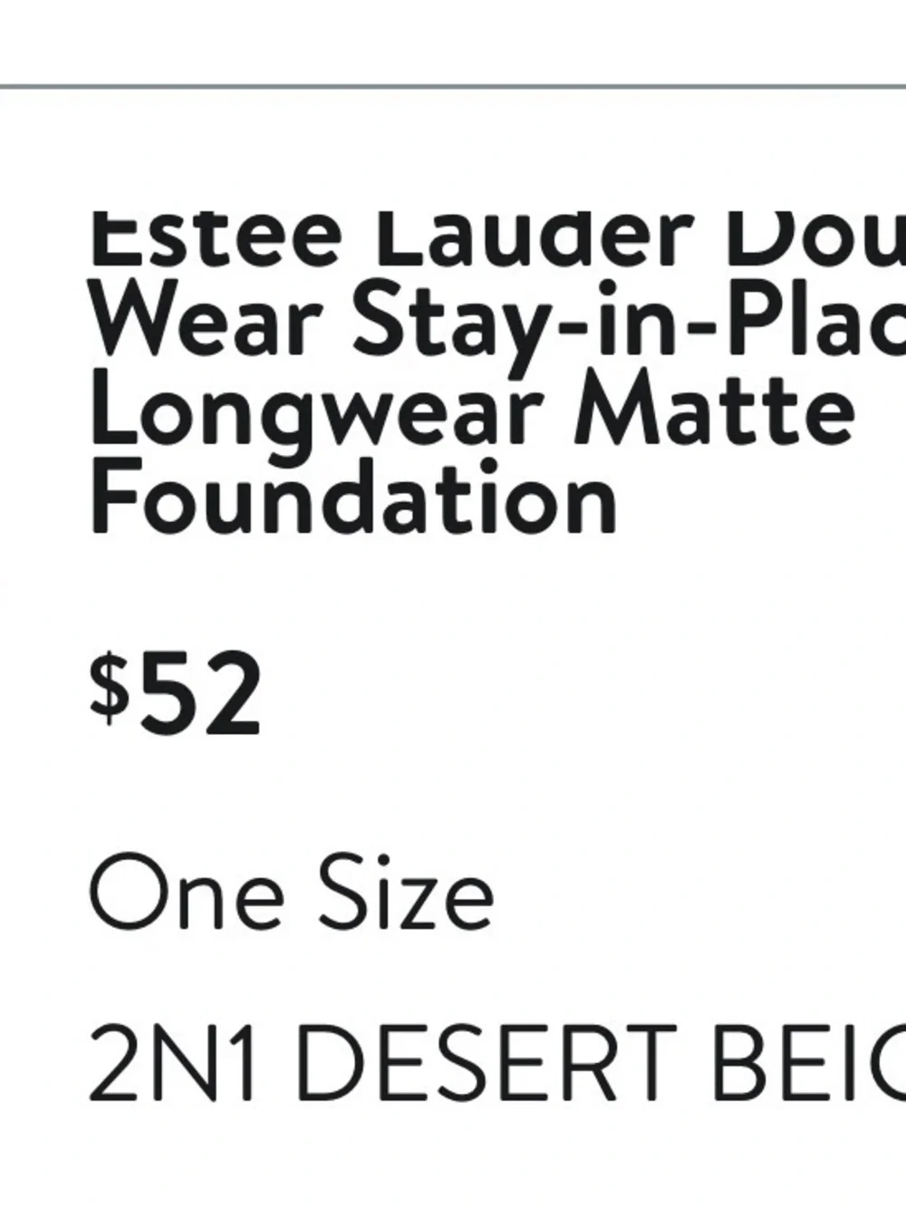 Estée Lauder double wear make up new